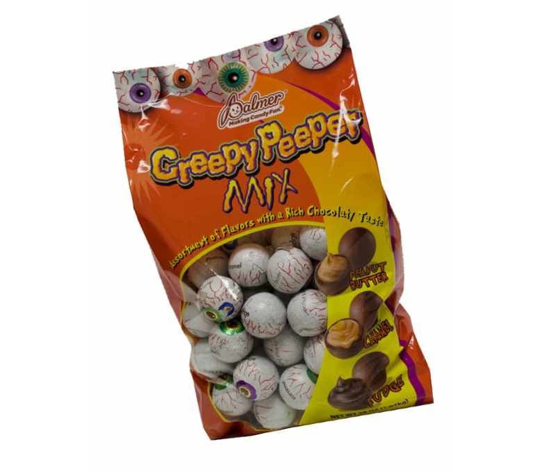 best halloween candy, creepy peepers