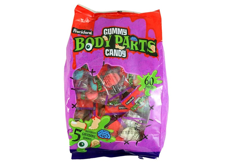 best halloween candy, gummy body parts