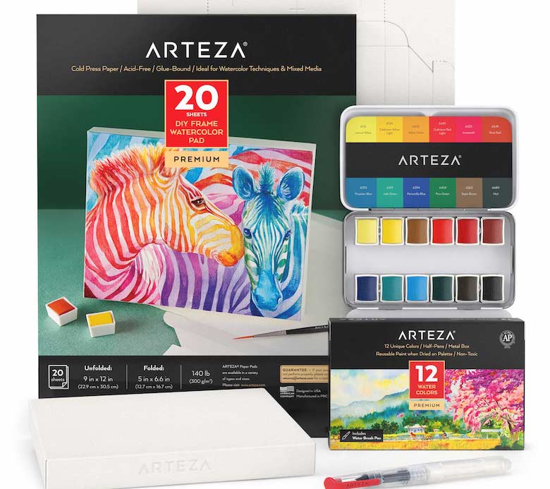 Arteza portable paint set