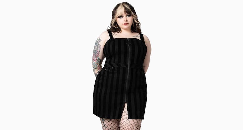 corporate goth plus size dress