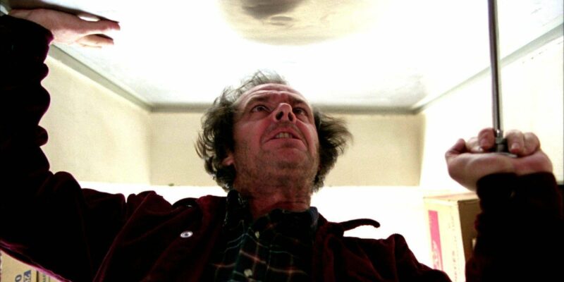 low angle shot in The Shining