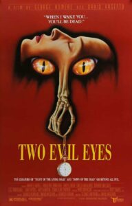 Two Evil Eyes 1990 movie poster